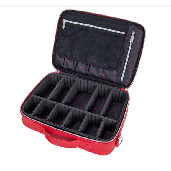 Minnie and Mickey Makeup Carry Case w/ Dividers and Carrying Strap / NWT - Picture 3 of 3